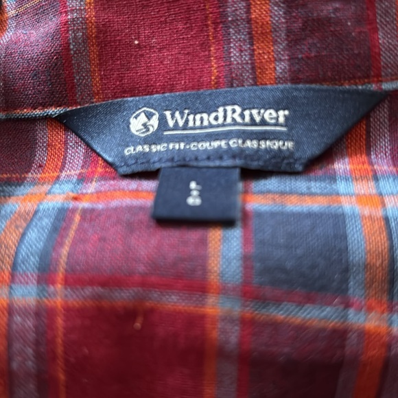👛 (ANY 2/$25) WINDRIVER Red Plaid Short Sleeve Shirt NWT - Picture 4 of 10